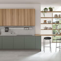 Argyrou Kitchens Larnaca Modern Italian Kitchen By Lube Round Polimerico Pvc Material Green