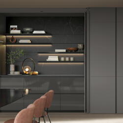 Argyrou Kitchens Larnaca Modern Pocket Doors Lacqured